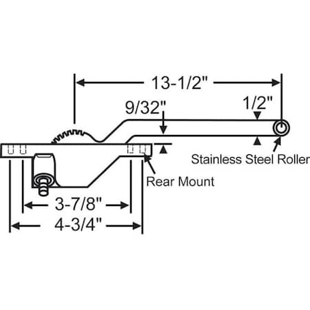 Strybuc Single Arm Casement Operator 36-439-8